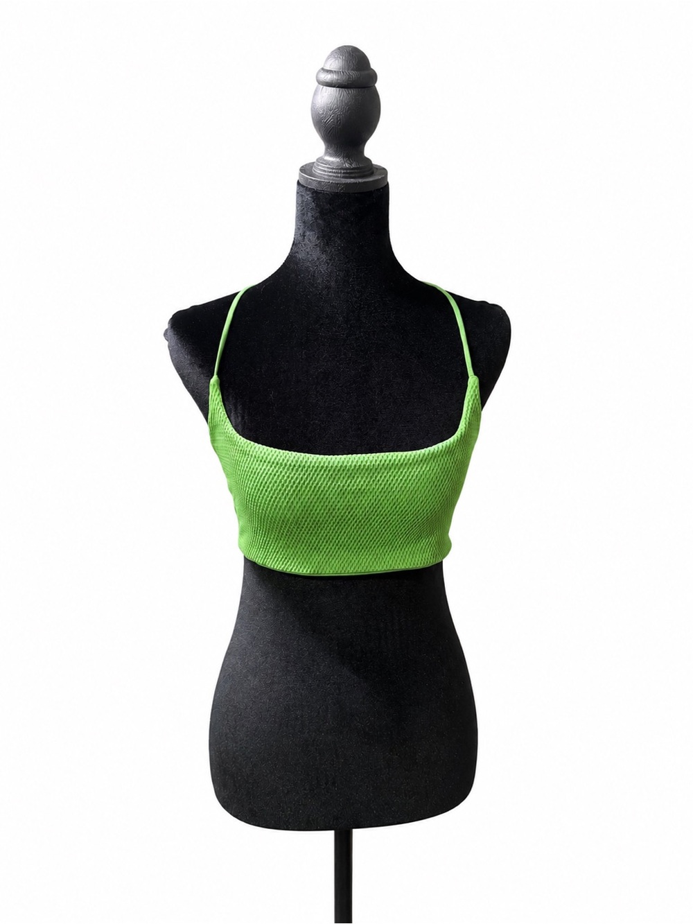 FP Movement by Free People Lime Green Ribbed Crop Tank NWOT
